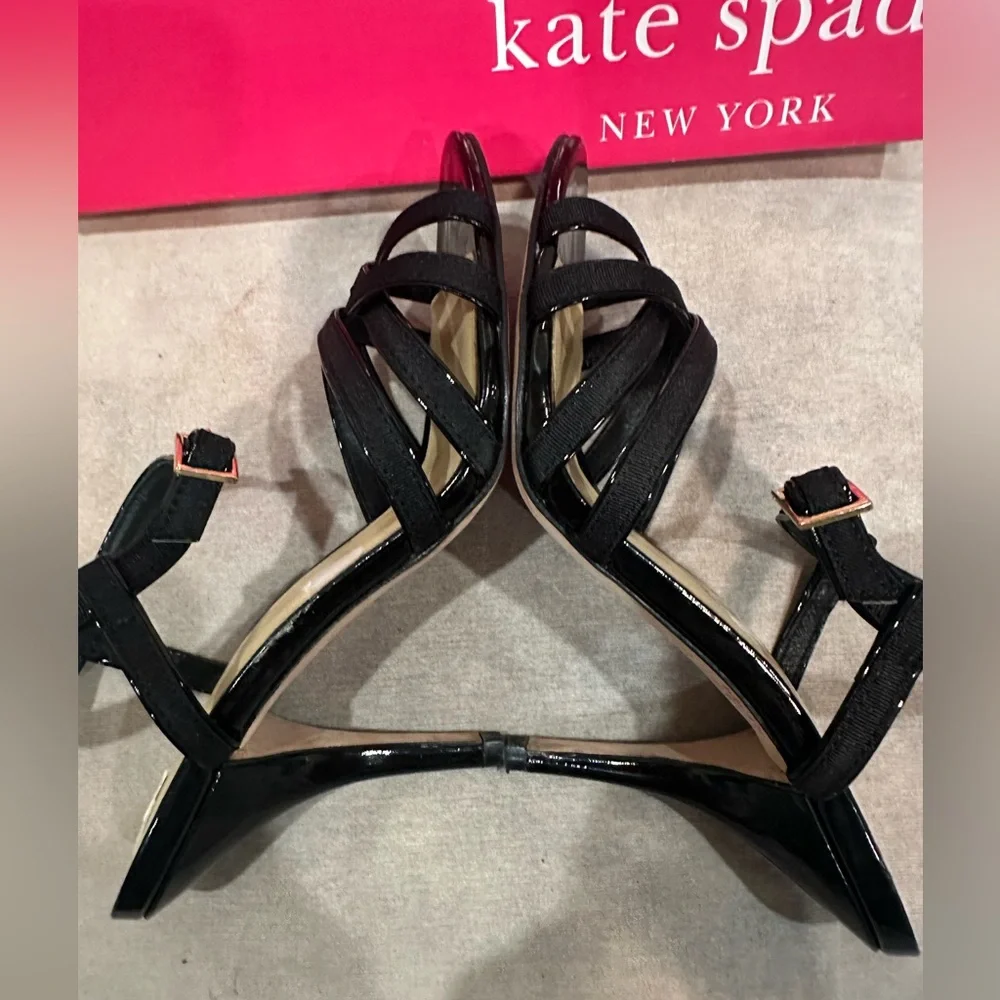 kate spade black canvas